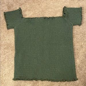 Holister Smocked Tube Top with Sleeves